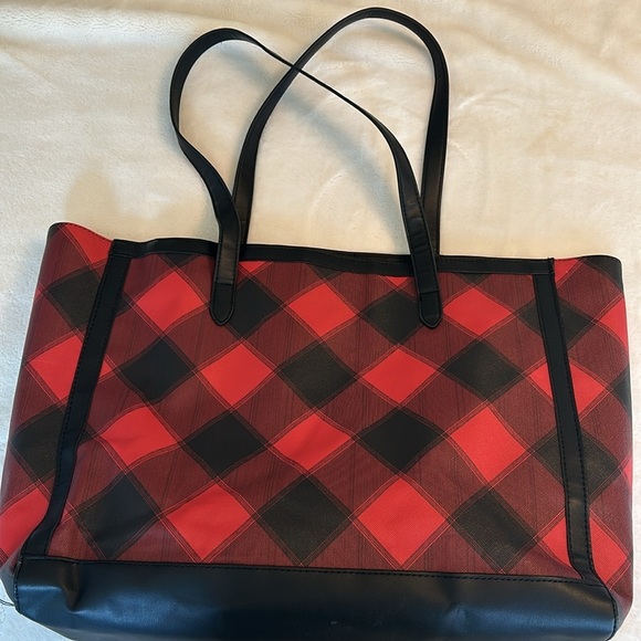Plaid Victoria’s Secret Tote - Picture 2 of 3